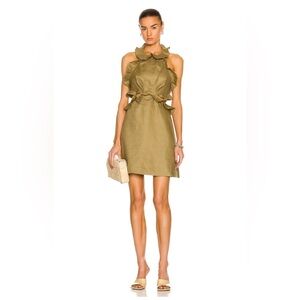 Zimmermann Postcard Tie Back Mini Dress